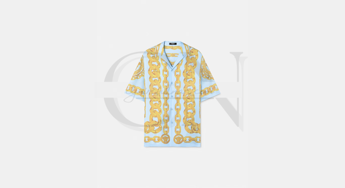 Versace Men's Medusa Chains Shirt